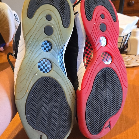 Black Sneakers with Red and Blue Accents - Picture 6 of 9